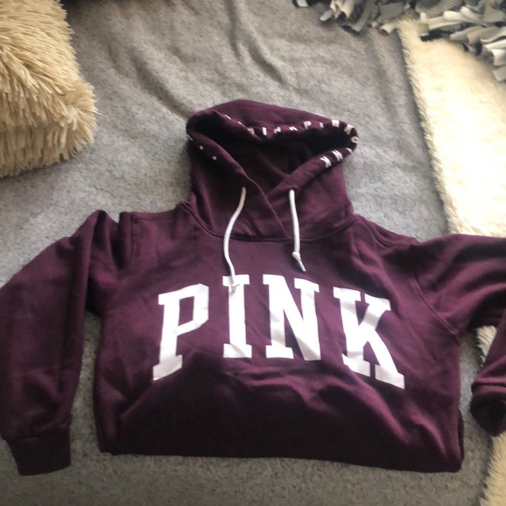 Maroon pink hoodie